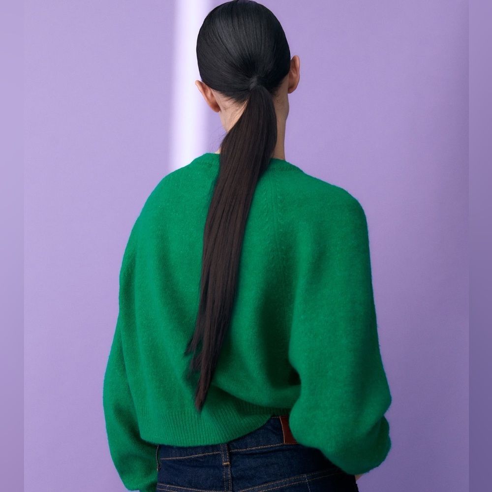 ZARA KNIT CARDIGAN WITH BEADS - Picture 7 of 11